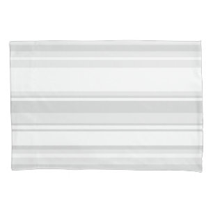 Light grey stripes pillowcase