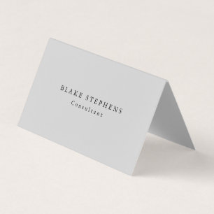 Light Grey Unique Original Classical Professional Business Card