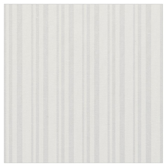 Light Grey & White Coloured Stripes Pattern Fabric (Close Up)