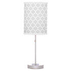 Light Grey White Moroccan Quatrefoil Pattern #5