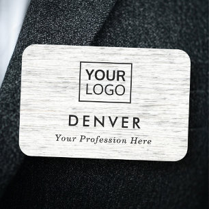 Light grey wood grain add logo first name title tag