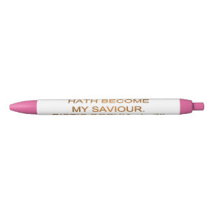 Light Hath Become My Saviour Black Ink Pen