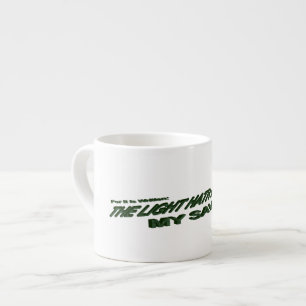 Light Hath Become My Saviour - Green Espresso Cup