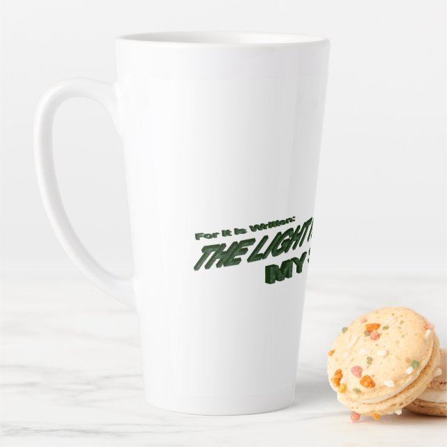 Light Hath Become My Saviour - Green Latte Mug (In Situ)