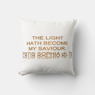 Light Hath Become My Saviour Throw Pillow