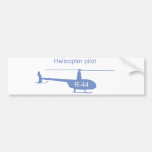 Light helicopter bumper sticker