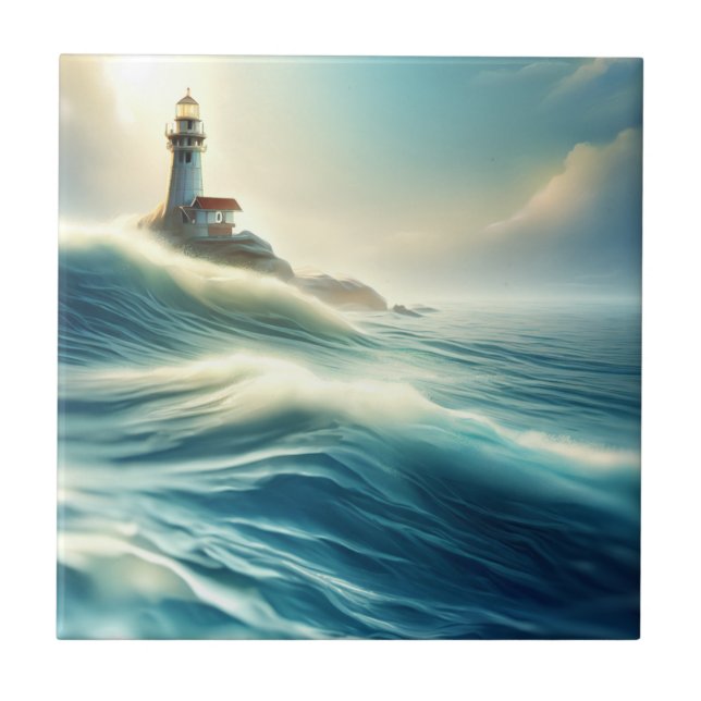 Light House Art Work  Tile (Front)