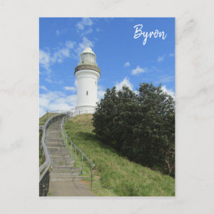 light house byron postcard
