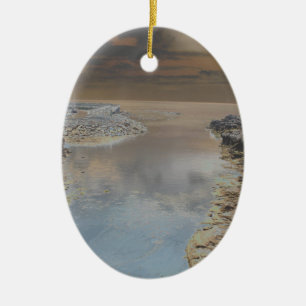 Light house in Cascais Portugal Ceramic Ornament