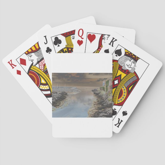 Light house in Cascais Portugal Playing Cards (Back)