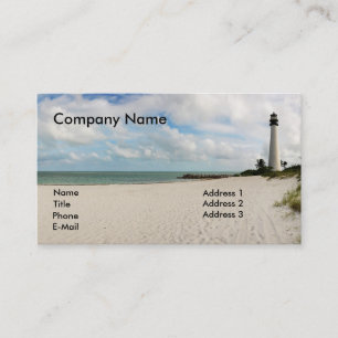 Light house in Miami - Business Card