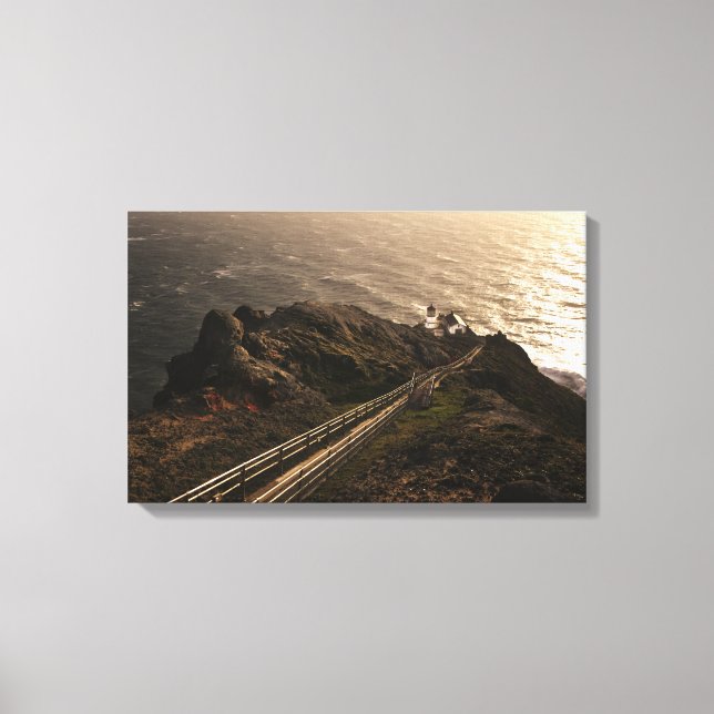 Light house in Point Rayes Canvas Print (Front)