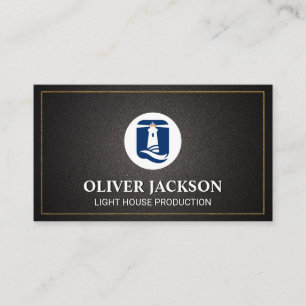 Light House Logo Corporation Business Card