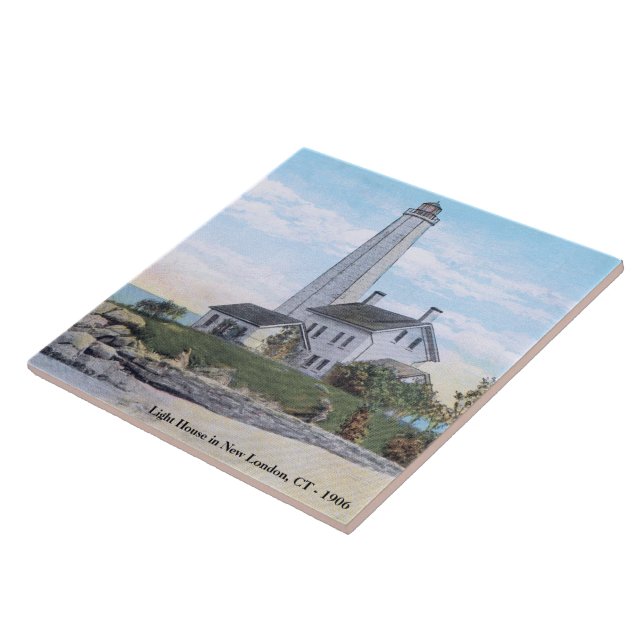Light House New London CT  Tile (Side)