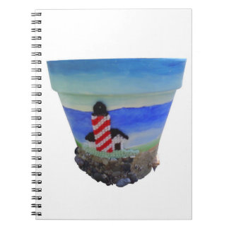 Light House Ocean View Spiral Photo Notebook