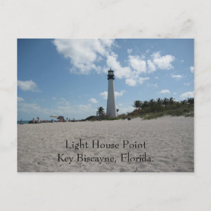 Light House Point Key Biscayne Postcard