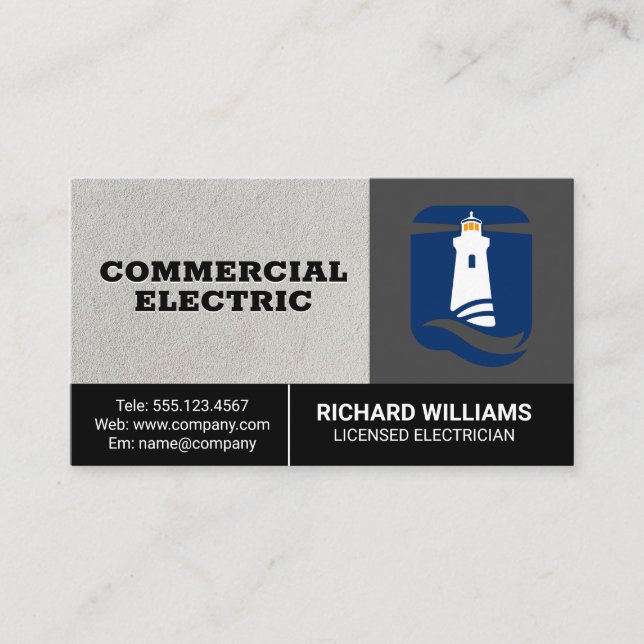 Light House | Power | Boats  Business Card (Front)