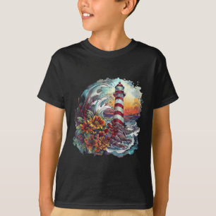 Light House Seaside House Sailing Boating Sea Ligh T-Shirt