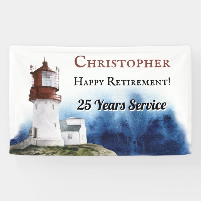 Light House Service Retirement Banner (Horizontal)