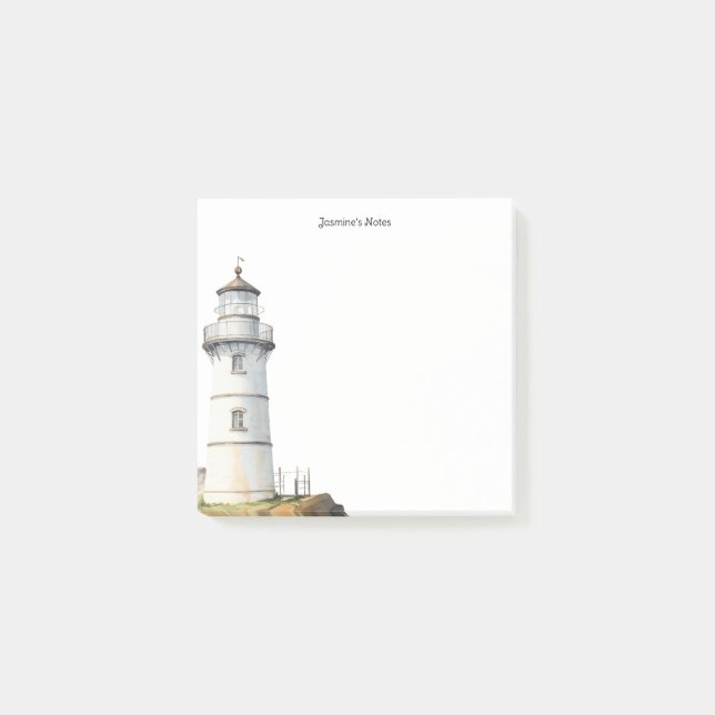 Light house white 1 notepad (Front)