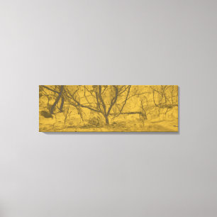 "Light in Darkness" "black and gold abstract"" Canvas Print