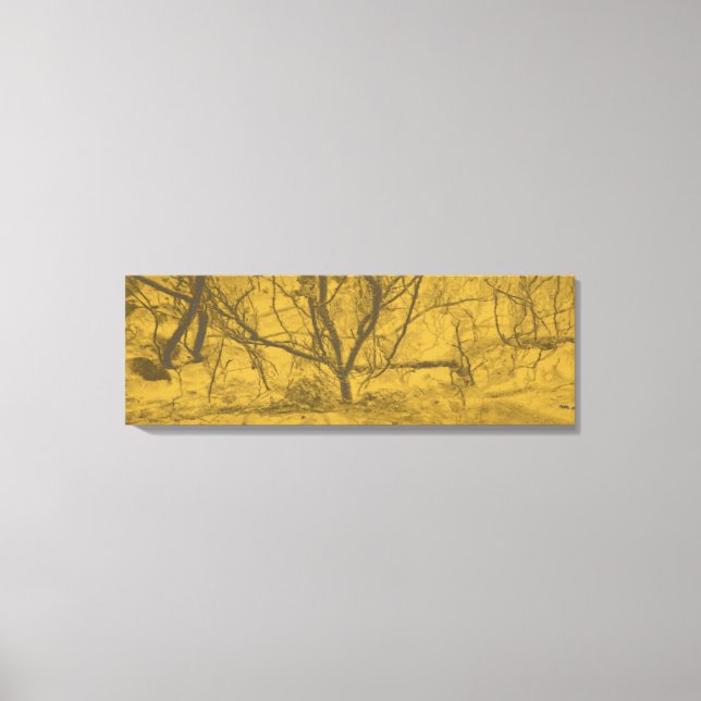 "Light in Darkness" "black and gold abstract"" Canvas Print (Front)