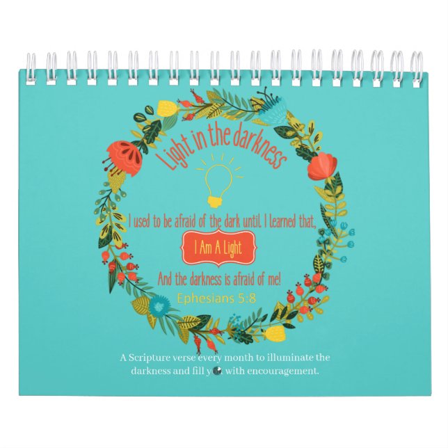 Light In The Darkness Christian Scripture 2022 Calendar (Cover)