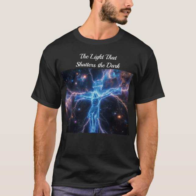 Light in the Darkness - Christian T-shirt (Front)