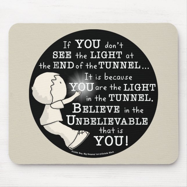 Light in the Tunnel Mouse Pad (Front)