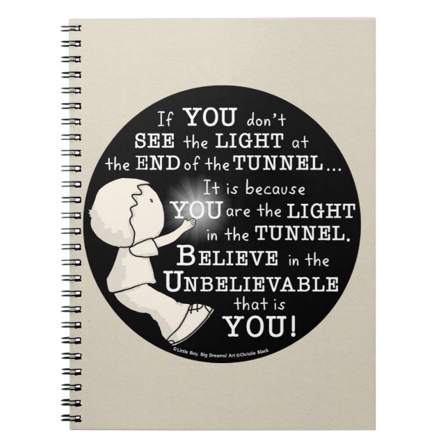 Light in the Tunnel Notebook (Front)