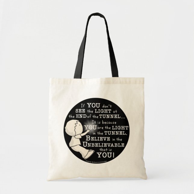 Light in the Tunnel Tote Bag (Front)