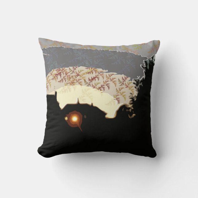 Light in the Window by Alexandra Cook Throw Pillow (Front)