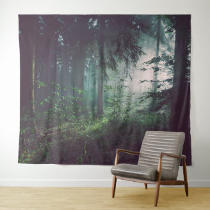 LIGHT in the WOODS PHOTO-BACKDROP Tapestry