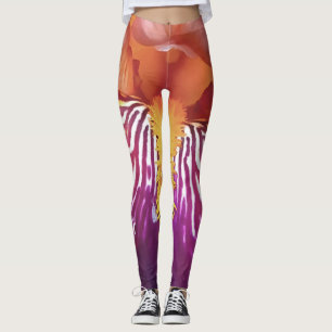 Light Iris Macro Artistic Abstract Leggings