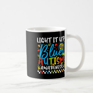 Light It Up Blue Autism Awareness Puzzle Men Women Coffee Mug
