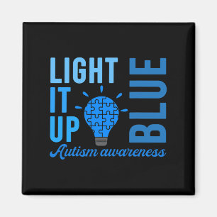 Light It Up Blue Autism Awareness S1  Magnet