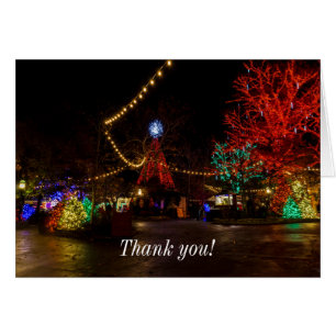 Light It Up For Christmas Thank you Card