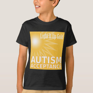 Light It Up Gold for Autism Acceptance T-Shirt