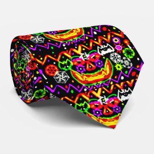 Light It UP  Jack O Lantern Halloween Tie