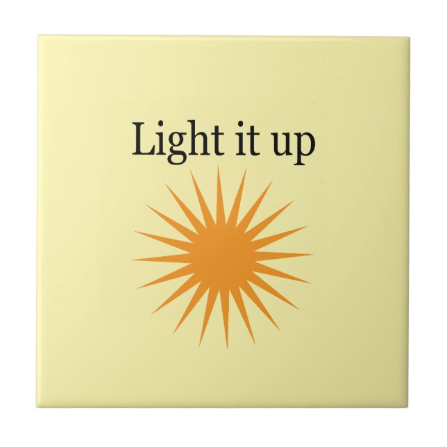 Light it up, yellow tile (Front)