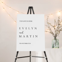 Light Ivory Modern Minimal Wedding