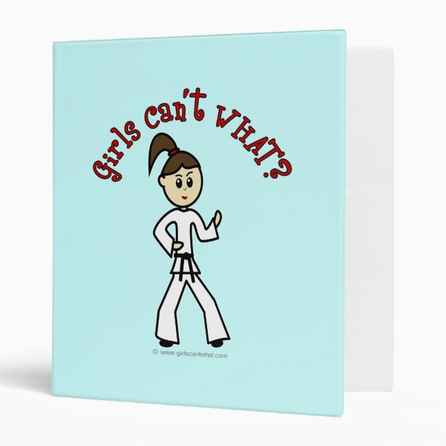 Light Karate Girl Binder (Front/Inside)