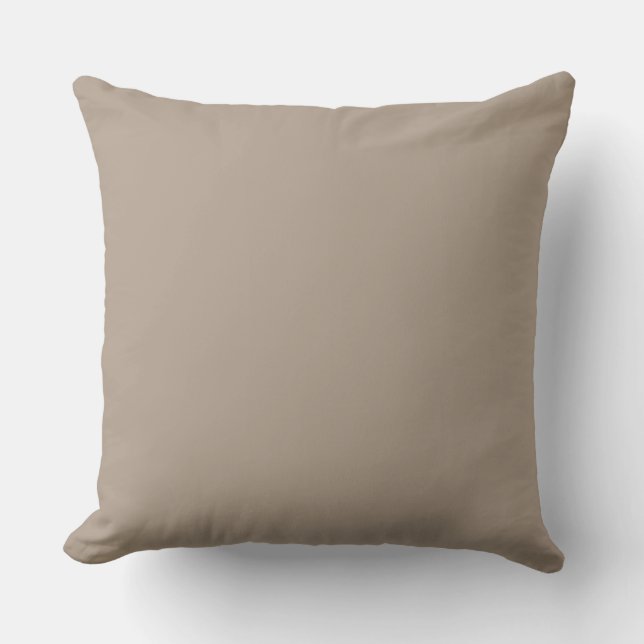 light Khaki Throw Pillow (Front)