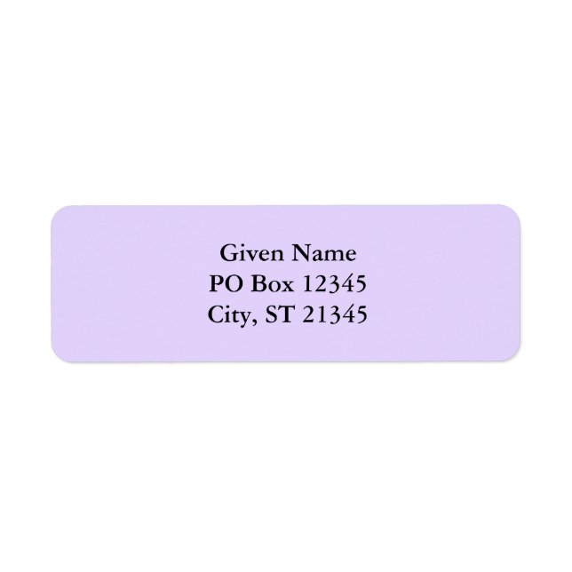 Light Lavender (Front)