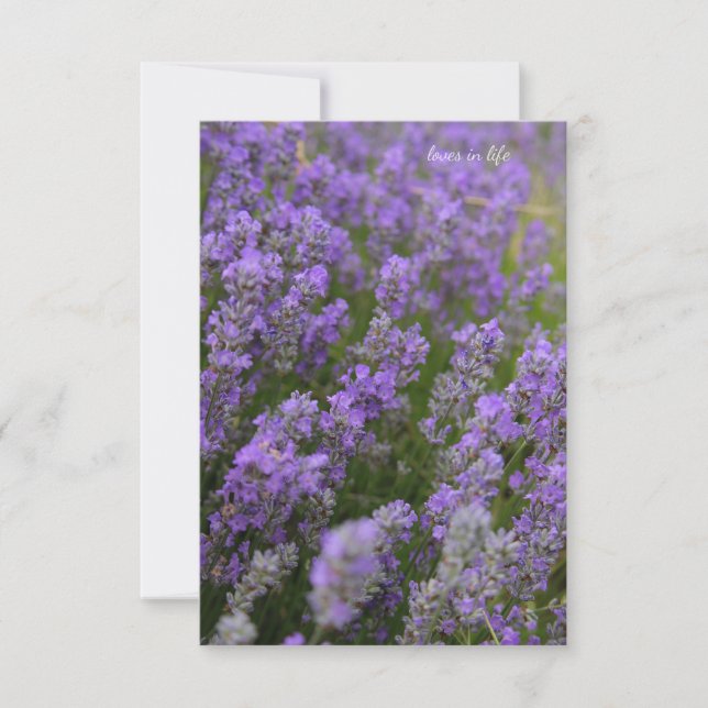 Light Lavender Plants Card (Front)