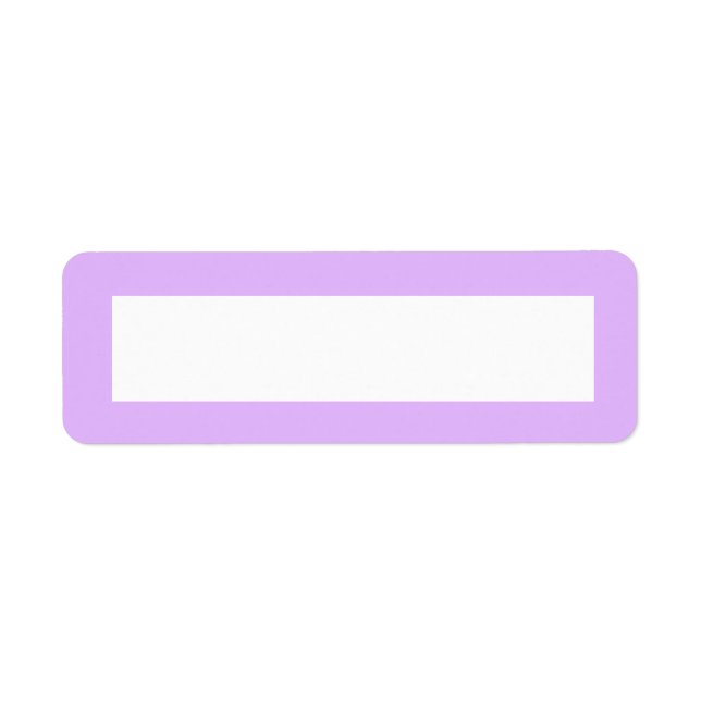 Light lavender purple solid colour border blank (Front)
