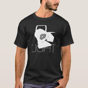 Light  Lighting Technology Motif With Spotlight T-Shirt