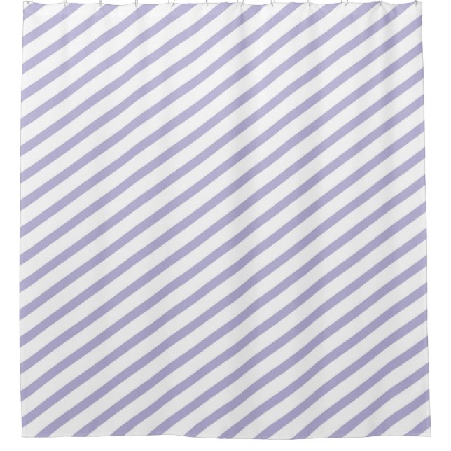 Light Lilac and White Diagonal Stripes Modern (Front)