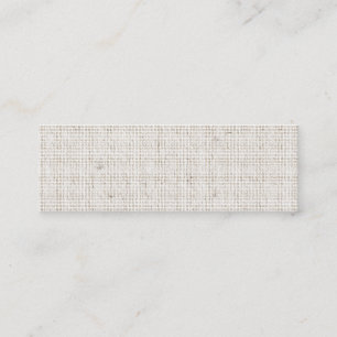 Light Linen Background Skinny Business Cards