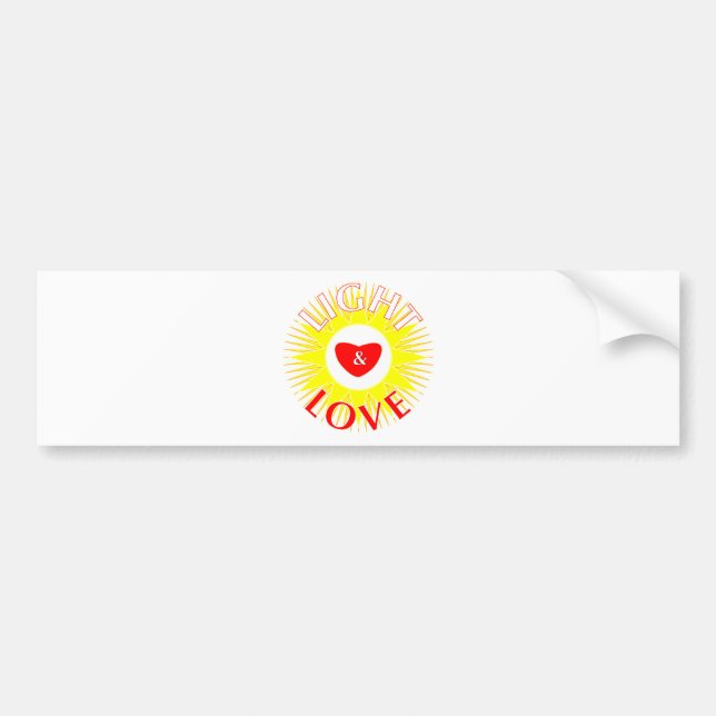 Light & Love Bumper Sticker (Front)